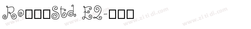 Ro本明朝Std E2字体转换 Ro本明朝Std E2字体转换
